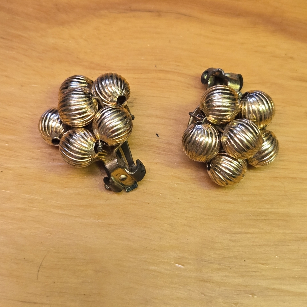 Vintage clip on earrings